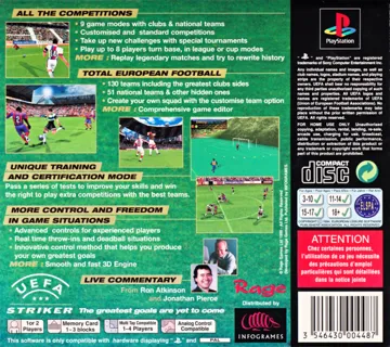 UEFA Striker (EU) box cover back